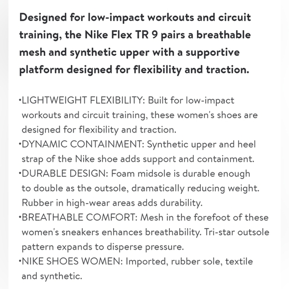 Nike Flex Trainer‎ 9 Blsck Cross Training Athletic Tennis Shoes Size 10.5 - Picture 9 of 9